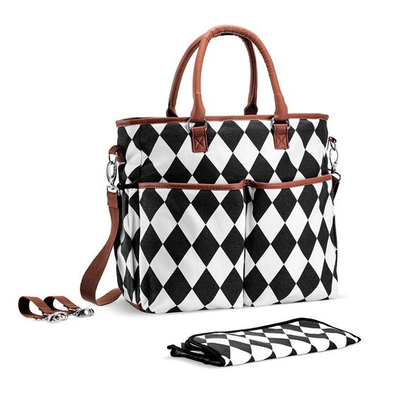 Large Baby Diaper Tote Bag + Matching Changing Pad - Picture 1 of 3